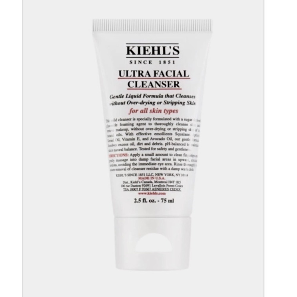 Kiehls Ultra Facial Cleanser Gentle Liquid Formula All Skin Types 2.5oz 75ml